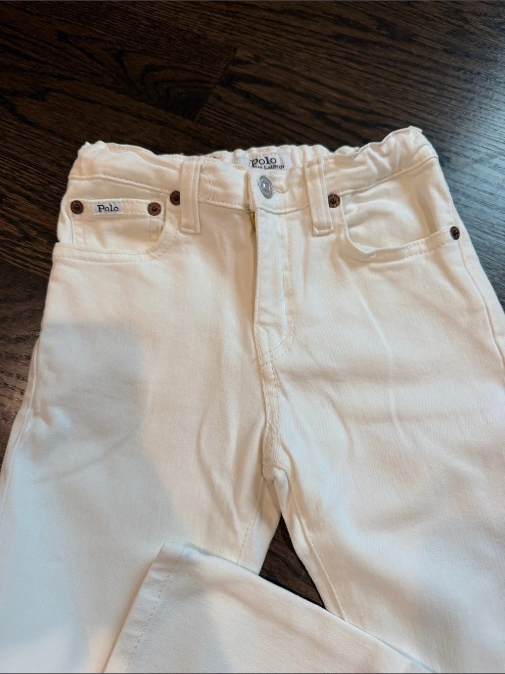 Ralph Lauren White Denim Jeans kids 6